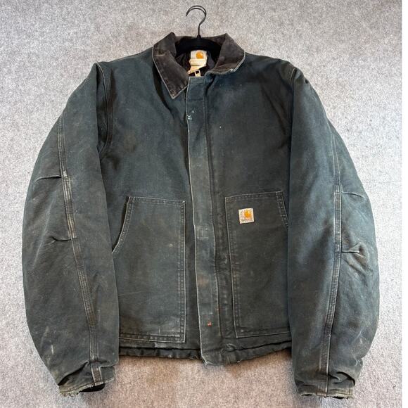 Carhartt Other - VINTAGE Carhartt Arctic Jacket Men Duck Traditional Quilt Lined Workwear 46 Tall